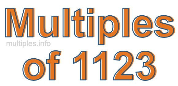 Multiples of 1123