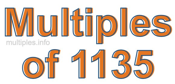 Multiples of 1135
