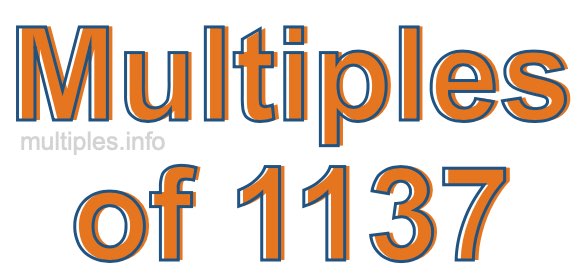 Multiples of 1137