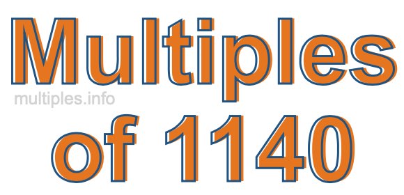 Multiples of 1140