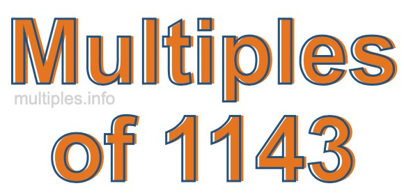 Multiples of 1143