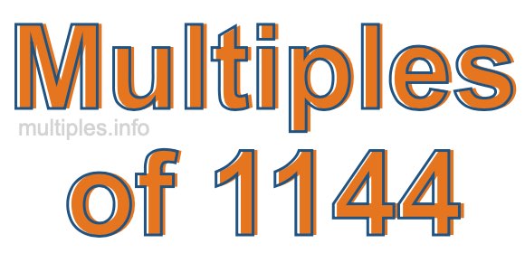 Multiples of 1144