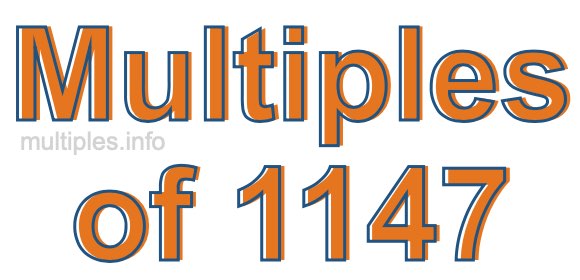 Multiples of 1147