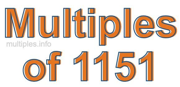 Multiples of 1151