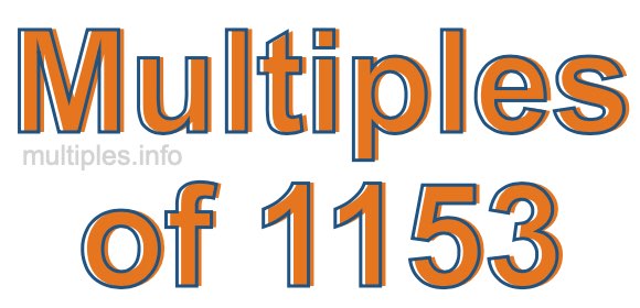 Multiples of 1153