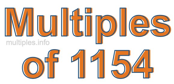Multiples of 1154