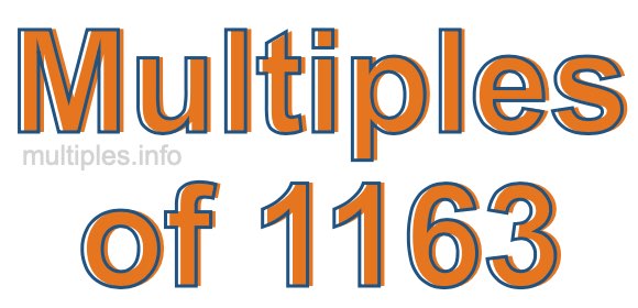 Multiples of 1163