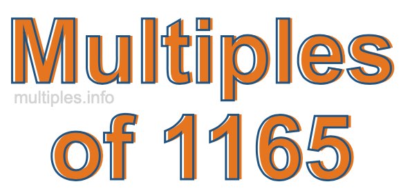 Multiples of 1165
