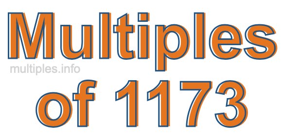 Multiples of 1173