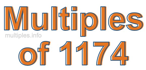 Multiples of 1174