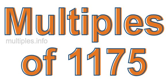Multiples of 1175