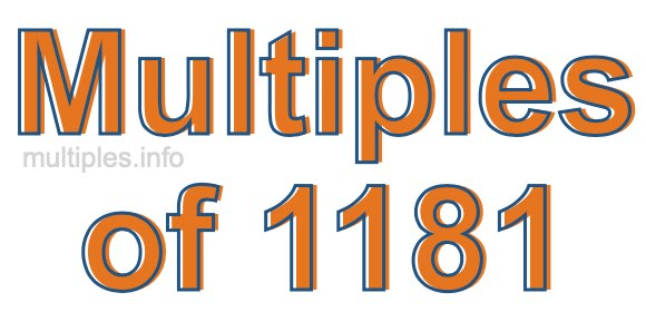 Multiples of 1181