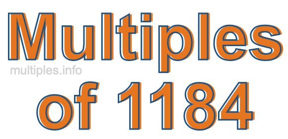 Multiples of 1184