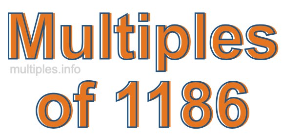 Multiples of 1186