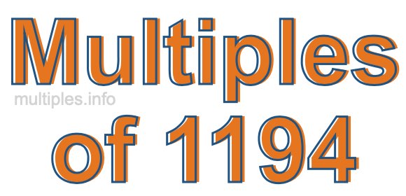 Multiples of 1194