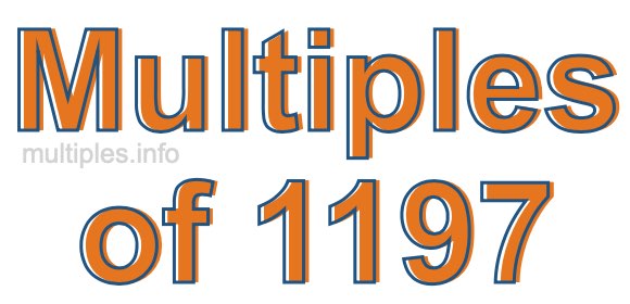 Multiples of 1197