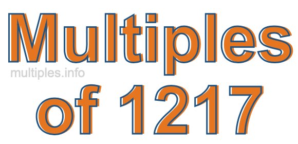 Multiples of 1217