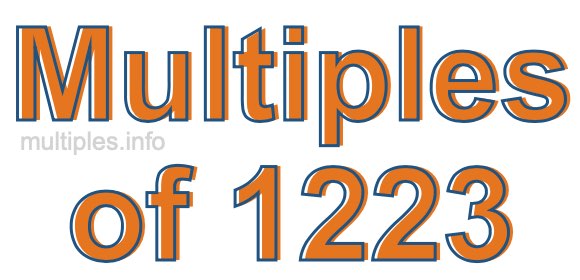 Multiples of 1223