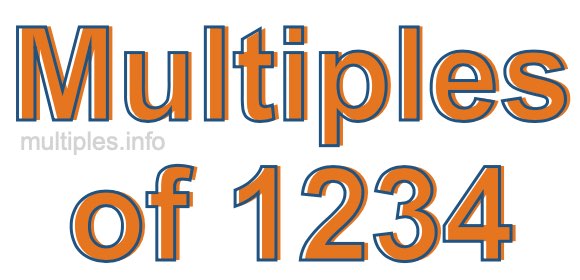 Multiples of 1234