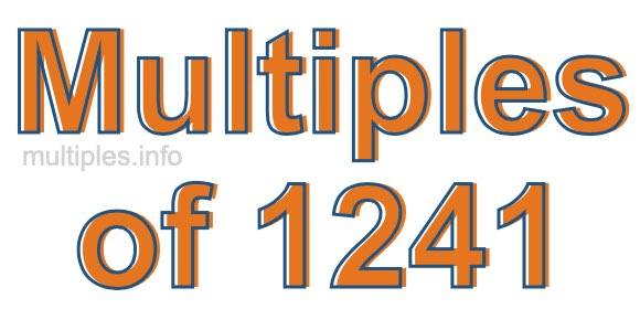 Multiples of 1241