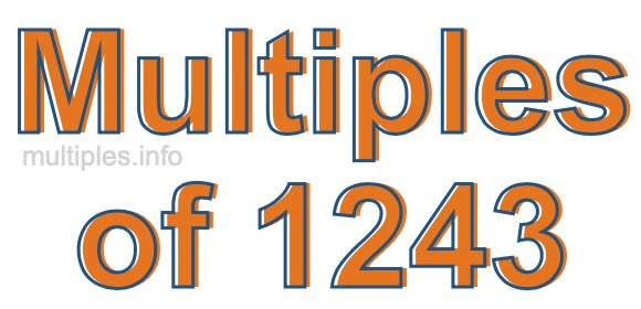 Multiples of 1243