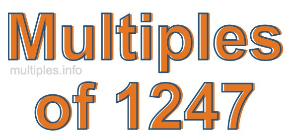 Multiples of 1247