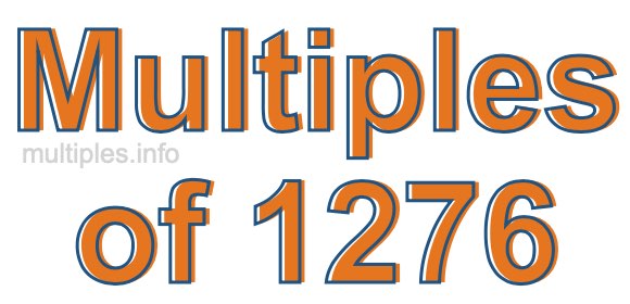 Multiples of 1276