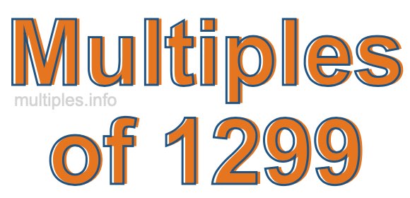 Multiples of 1299