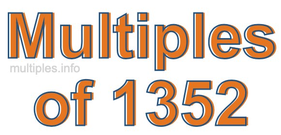 Multiples of 1352
