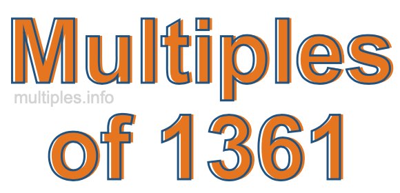 Multiples of 1361