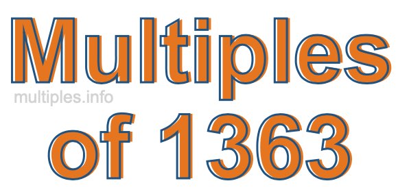 Multiples of 1363