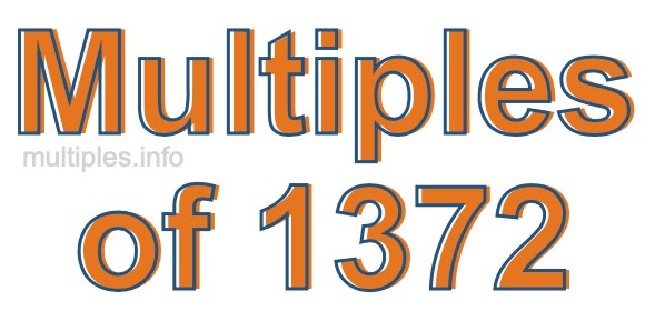 Multiples of 1372