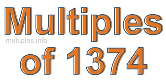 Multiples of 1374