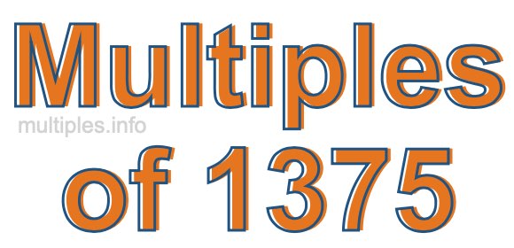 Multiples of 1375