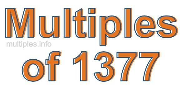 Multiples of 1377