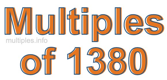 Multiples of 1380