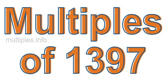 Multiples of 1397