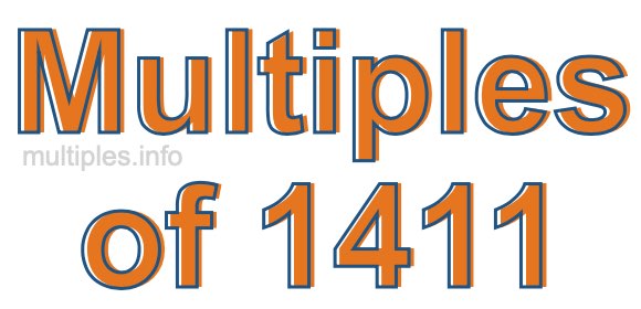 Multiples of 1411