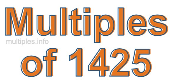 Multiples of 1425