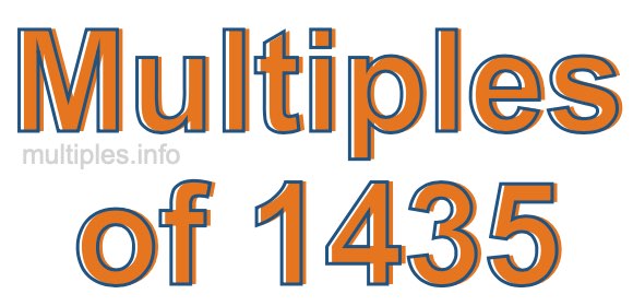 Multiples of 1435 Multiples of 1435