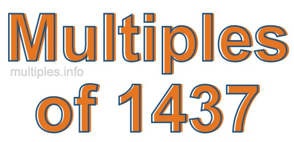 Multiples of 1437
