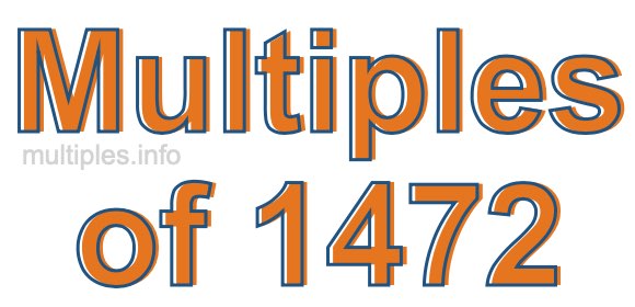 Multiples of 1472