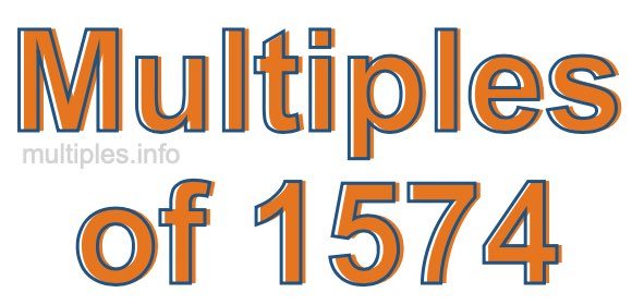 Multiples of 1574