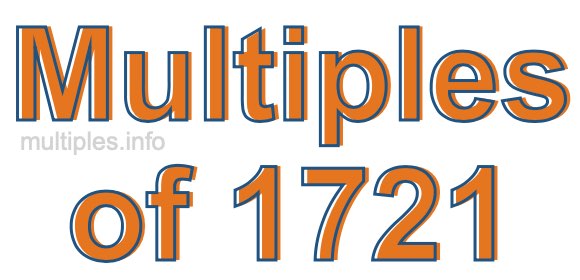 Multiples of 1721