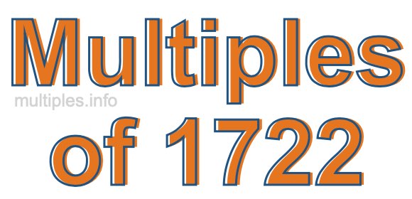 Multiples of 1722