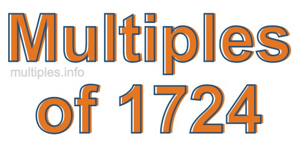 Multiples of 1724