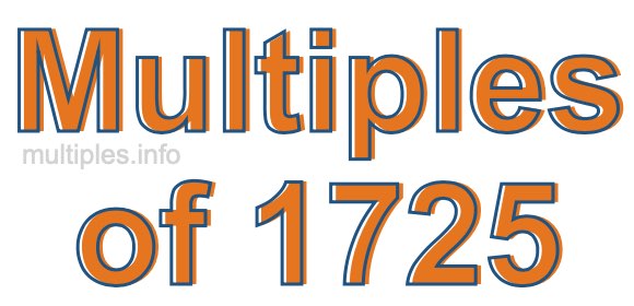 Multiples of 1725