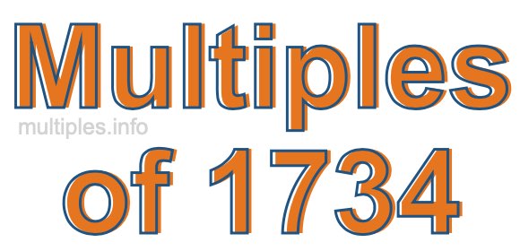 Multiples of 1734