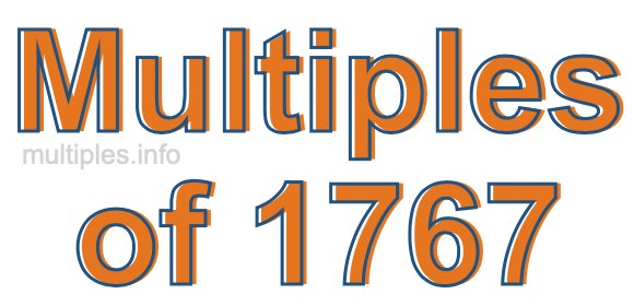 Multiples of 1767