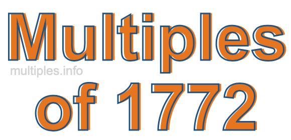 Multiples of 1772